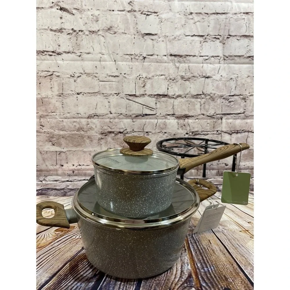 Master Class 4‎ Pc. Cookware Set Gray with white speckled